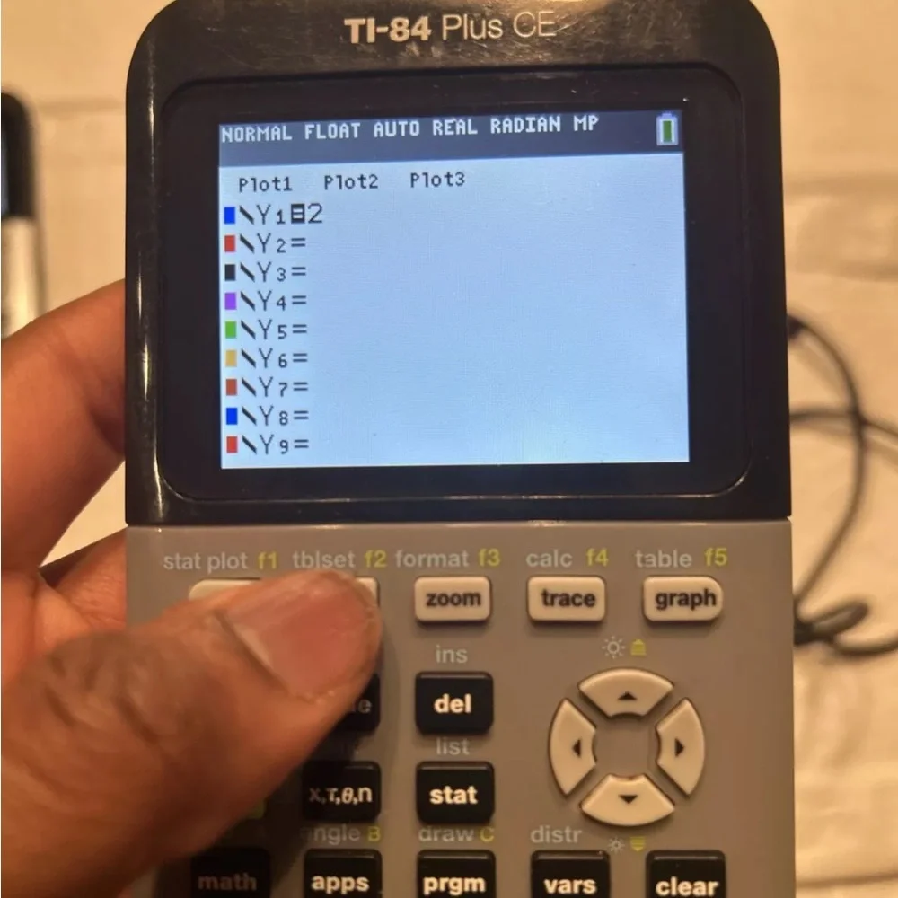 Texas Instruments TI-84 Plus CE Gray Graphing Calculator Tested W Case Cable - Picture 5 of 8